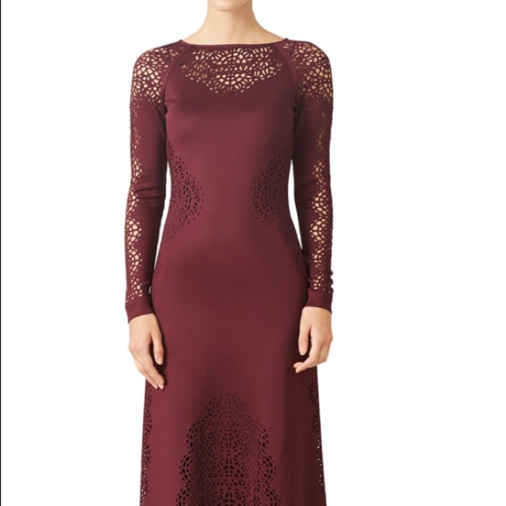 Long sleeve dress with cut outs